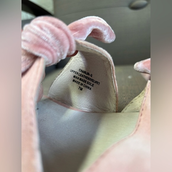 Jeffrey Campbell Charlin Suede Bow Mule Flat Blush Size 7 - Picture 2 of 6